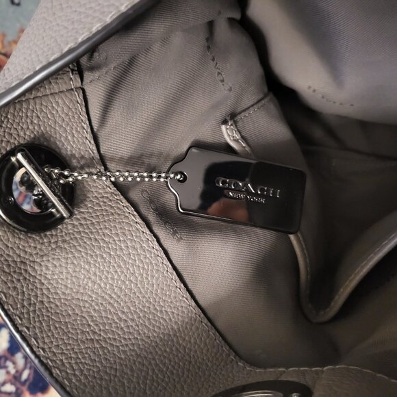 Coach shoulder bag with chain straps - Picture 5 of 11